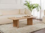 Tavolino da Salotto Marrone Rovere Forma Rettangolare Materiale Piano in Legno Nobilitato 119x60x40h cm, Colore Ripiano Marrone - Turate