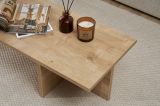 Tavolino da Salotto Marrone Rovere Forma Rettangolare Materiale Piano in Legno Nobilitato 120x45x30h cm, Colore Ripiano Marrone - Marmorito