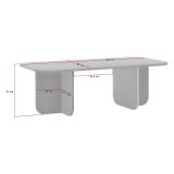 Tavolino da Salotto Marrone Rovere Forma Rettangolare Materiale Piano in Legno Nobilitato 120x60x41h cm, Colore Ripiano Marrone - Nomeva