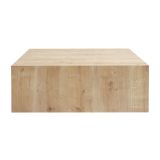 Tavolino da Salotto Marrone Rovere Forma Rettangolare Materiale Piano in Legno Nobilitato 90x90x35h cm, Colore Ripiano Marrone - Nofaraka