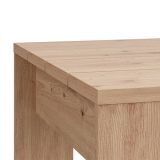 Tavolino da Salotto Marrone Rovere Nodi Forma Quadrato Colore Ripiano Marrone 67x67x43h cm, Sfumatura Colore Struttura Rovere Nodi - Magre