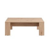 Tavolino da Salotto Marrone Rovere Nodi Forma Rettangolare Colore Ripiano Marrone 120x67x43h cm, Sfumatura Colore Struttura Rovere Nodi - Bertona