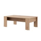 Tavolino da Salotto Marrone Rovere Nodi Forma Rettangolare Colore Ripiano Marrone 120x67x43h cm, Sfumatura Colore Struttura Rovere Nodi - Bertona