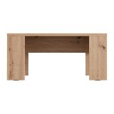 Tavolino da Salotto Marrone Rovere Nodi Forma Rettangolare Colore Ripiano Marrone 90x50x43h cm, Sfumatura Colore Struttura Rovere Nodi - Riposto