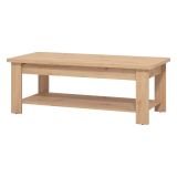 Tavolino da Salotto Marrone Rovere Nodi un Vano Forma Rettangolare 124x60x45h cm, Sfumatura Colore Ripiano Rovere Nodi - Pella