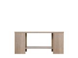 Tavolino da Salotto Marrone Rovere un Vano Forma Rettangolare 90.5x50.5x41.5h cm, Sfumatura Colore Ripiano Rovere - Piraino