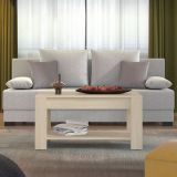 Tavolino da Salotto Marrone Rovere un Vano Forma Rettangolare 90x49.5x45.5h cm, Sfumatura Colore Ripiano Rovere - Signa