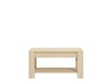 Tavolino da Salotto Marrone Rovere un Vano Forma Rettangolare 90x49.5x45.5h cm, Sfumatura Colore Ripiano Rovere - Signa