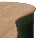 Tavolino da Salotto Marrone Rovere Verde set da 2 Colore Ripiano Marrone 37x58x92h cm, Materiale Struttura in Metallo - Kashan