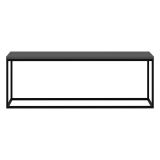 Tavolino da Salotto Nero Antracite Nero Forma Rettangolare Materiale Piano in Legno Nobilitato 120x60x42h cm, Sfumatura Colore Struttura Antracite