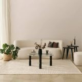 Tavolino da Salotto Nero Antracite Portariviste Forma Rettangolare 80x80x40h cm, Sfumatura Colore Struttura Antracite - Gran