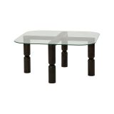 Tavolino da Salotto Nero Antracite Portariviste Forma Rettangolare 80x80x40h cm, Sfumatura Colore Struttura Antracite - Gran