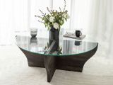 Tavolino da Salotto Nero Antracite Portariviste Forma Rotonda 92x92x36h cm, Sfumatura Colore Struttura Antracite - Califfi
