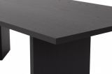 Tavolino da Salotto Nero Forma Rettangolare Materiale Piano in Legno Nobilitato 119x60x40h cm, Colore Ripiano Nero - Turate