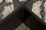 Tavolino da Salotto Nero Portariviste Forma Rettangolare 105x65x30h cm, Materiale Piano in Vetro - Kallias