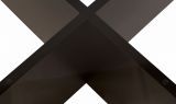 Tavolino da Salotto Nero Trasparente Forma Rotondo Colore Ripiano Trasparente 75x75x35h cm, Materiale Struttura in Vetro - Cugnoli