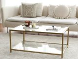 Tavolino da Salotto oro Cassetti 90x60x40h cm, un Vano - Mina