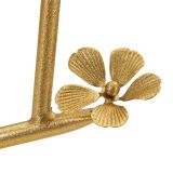 Tavolino da Salotto oro Trasparente Forma Rotondo Colore Ripiano Trasparente 38x38x60h cm, Materiale Struttura in Vetro - Amasya
