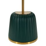 Tavolino da Salotto oro Verde Forma Rotondo Colore Ripiano oro 43x35x43h cm, Materiale Struttura in Plastica - Kep