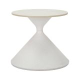 Tavolino da salotto Orongorongo, Tavolo basso da caffè, Portariviste per divano, Ripiano da soggiorno, 45x45 h39 cm, Bianco