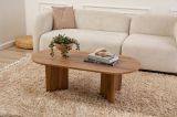Tavolino da salotto ovale noce 120x40x60h cm - Jurian