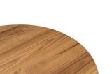 Tavolino da salotto ovale noce 120x40x60h cm - Jurian