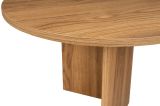 Tavolino da salotto ovale noce 120x40x60h cm - Jurian