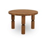 Tavolino da salotto Pallas, Tavolo basso da soggiorno, Ripiano da caffè, Tavolino per divano, 60x60h40 cm, Naturale