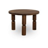 Tavolino da salotto Pallas, Tavolo basso da soggiorno, Ripiano da caffè, Tavolino per divano, 60x60h40 cm, Noce