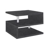 Tavolino da salotto quadrato ardesia 55x55x41h cm - Chanthu