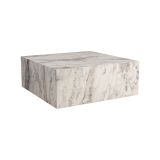 Tavolino da salotto quadrato marmo 90x90x35h cm - Jesinia