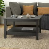 Tavolino da salotto quadrato nero 81x81x45h cm - Casato