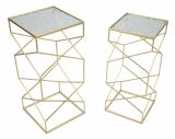 Tavolino da salotto quadrato oro 31x31x68h cm - George