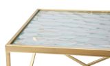 Tavolino da salotto quadrato oro 31x31x68h cm - George