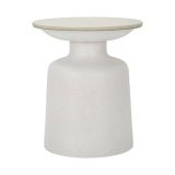 Tavolino da salotto Rakaia, Tavolo basso da caffè, Portariviste per divano, Ripiano da soggiorno, 40x40 h47 cm, Bianco