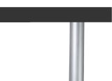 Tavolino da salotto rettangolare antracite 55x55x41h cm - Chanthu