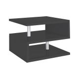 Tavolino da salotto rettangolare antracite 55x55x41h cm - Chanthu