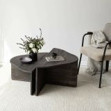 Tavolino da salotto rettangolare antracite 90x90x40h cm - Emiri