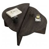 Tavolino da salotto rettangolare antracite 90x90x40h cm - Emiri