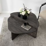 Tavolino da salotto rettangolare antracite 90x90x40h cm - Emiri