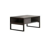 Tavolino da salotto rettangolare argento 100x59x44h cm - Alfonsa