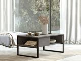 Tavolino da salotto rettangolare argento 100x59x44h cm - Alfonsa