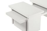 Tavolino da salotto rettangolare bianco 110x45x41h cm - Amarantha