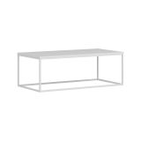 Tavolino da salotto rettangolare bianco 120x60x42h cm - Lazise
