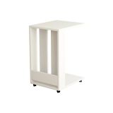 Tavolino da salotto rettangolare bianco 37x45x60h cm - Muifa