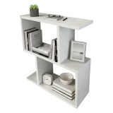 Tavolino da salotto rettangolare bianco 50x17x55h cm - Barni