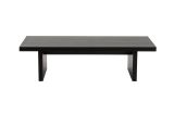 Tavolino da salotto rettangolare nero 110x45x41h cm - Amarantha