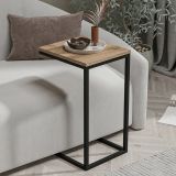 Tavolino da salotto rettangolare noce 35x40x65h cm - Tembin