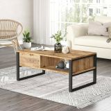 Tavolino da salotto rettangolare quercia 100x59x44h cm - Alfonsa