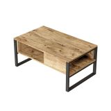 Tavolino da salotto rettangolare quercia 100x59x44h cm - Alfonsa